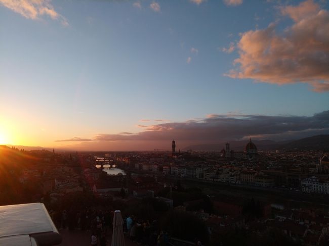 夕暮れの絶景に感動。<br />