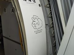 羽田空港から利尻島への直行便はないので、まずは新千歳空港に行きました。

行きはAIR DO運航便を選びました。
B767-300型機です。

入り口ではベア・ドゥが出迎えてくれています。