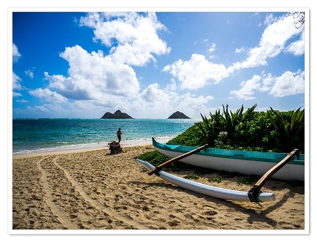 このあたりにくると<br />ビーチで泳いでる人やくつろぐ人が出てくる