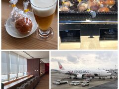 新千歳空港・プレミアムラウンジ。コロナの影響で食品は個包装。おつまみやピッチャーに入った飲み物も撤収されている。怖いくらい静かなラウンジです。
TOKYO2020の飛行機が悲しげです。