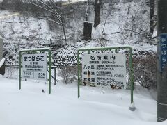 雪景色が新鮮だ
松原湖、このあたりから山線になる
ポカポカしながらの雪の車窓っていい