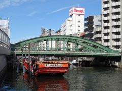 　無事に浅草橋に到着。せっかくやって来た東京なんだから、「所用」以外はいろいろ出かけようと楽しみにしていましたが、自粛です。
　外出は「散歩」として完結できるエリアに留め、近所の柳橋、隅田川へ気分転換に出かけてみました。