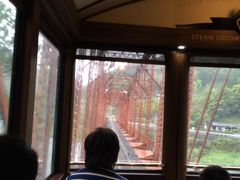 球磨川第一橋梁です。私は鉄橋通過の動画を撮っていたのですが、そっか、ここでこそ後方の車窓を見るべきだったんですね。
そっか、それで人が多かったのか。