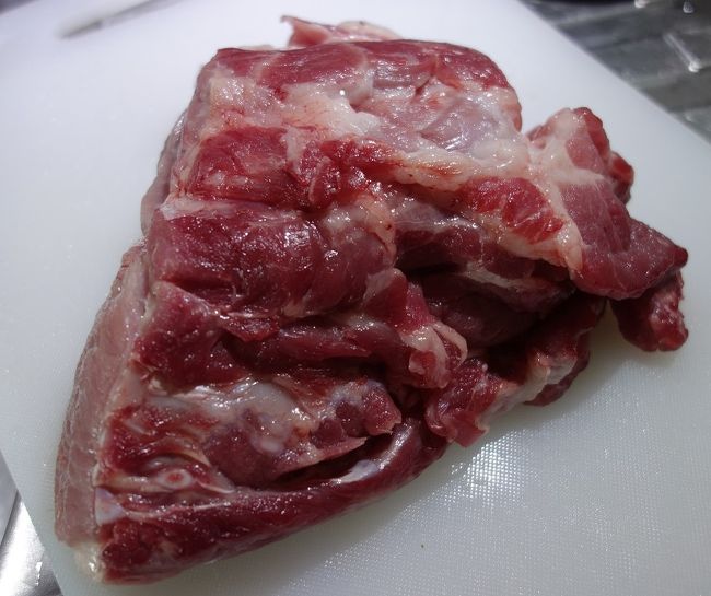 要らない油を除いた豚肉