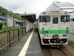 夕張駅。　
2019年3月31日に廃止。