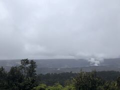 キラウエア火山です。ガスっておりほぼ見えず。