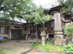 浄栄寺の二軒隣に建つ日蓮宗寺院・蓮秀寺へ。
昔ながらの木造の落ち着きある本堂と、地面に落ちた落葉、寺の名が刻まれた石に絡まる草などが哀愁を漂わせている寺です。特に見どころがあったり著名人が眠ったりする寺ではありませんが、寺らしい寺という感じを味わえる寺です。