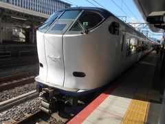 近江鉄道とはお別れして、JR東海道本線（琵琶湖線、JR京都線）、梅田貨物線、大阪環状線、阪和線、関西空港線の米原、京都ー関西空港を走行する特急はるか号です。