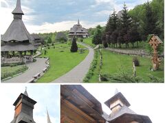 ＜バルサナ＞
Bârsana Monastery、バルサナ修道院。マラムレシュ地方の木造教会群が世界遺産に認定されていますが、ここは比較的新しい木造教会や修道院のため世界遺産ではないそうです。よく整備されている公園のようです。
Sighetuから Tinuta社のバスで往路はBogdanVoda 通、東の外れにあるスーパーKauflandバス停16:30発、修道院前で下車。復路は修道院から5キロ位Sighetu寄りのBarsanaのチェントル19:10頃発。チェントルのバス停までは、修道院の近くにいた村人の女性が中型トラックで送ってくれました。
