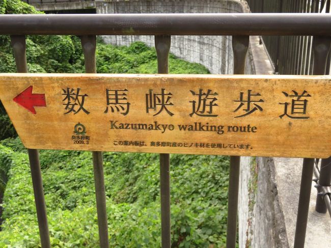 数馬峡遊歩道への