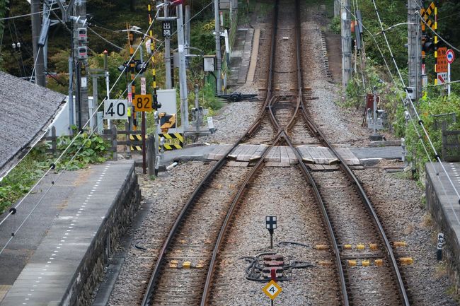 奥多摩駅まで単線です。