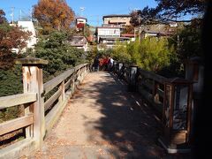 猿橋　
桂川に架かる橋で、水面からの高さが31m。

地元の伝説によれば、610年頃に百済の渡来人の志羅呼（しらこ）という人が猿が体を支え合って橋を作って対岸に渡ったのを見て作ったそうで、それで猿橋と言われているそうです。