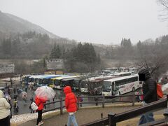 駐車場も観光バスでびっしり。

海外からのお客様が多くてビックリ。

東南アジアの方々って、雪に憧れが有るらしいの。