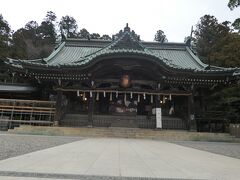 15:35　筑波山神社に到着。観光客は誰もいません。おみくじを引くと”吉”でした。