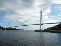 安芸灘大橋のたもとがサイクリングのゴール