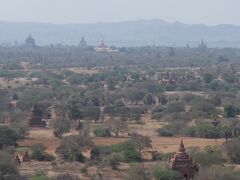 バガンのビューポイントですが、世界遺産に登録されてからは、仏塔にのぼることが禁止になったそうです。
私たちは遺跡群を上空から写真に収めるために「バガンビューイングタワー（Nan Myint Tower Bagan）」に行きました。どうでしょうか？なかなかの景色？そうでもない？