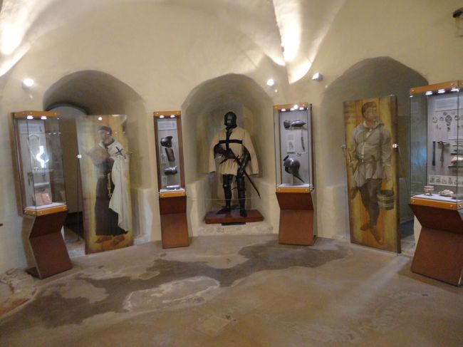 ツェースィス城にまつわる歴史的な資料がたくさん展示されています。