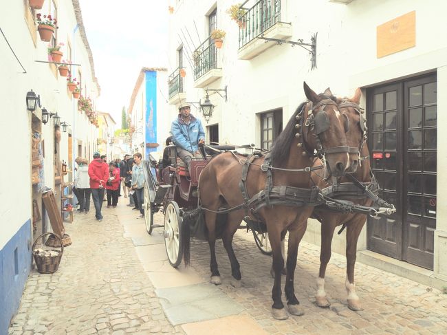 メインストリートには時折馬車が通ります。