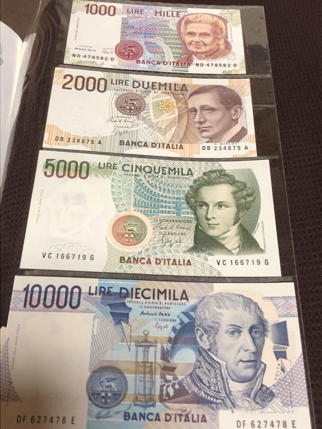 イタリアの通過は、当時リラ