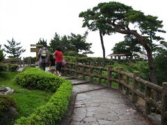 渦の道から船乗り場に行く途中にあったお茶園展望台。