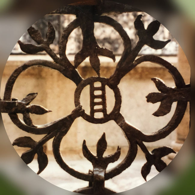 スカリジェレ家の廟の柵<br />スカリジェレはイタリア語で『梯子』<br />ちゃんとモチーフに入れられています。