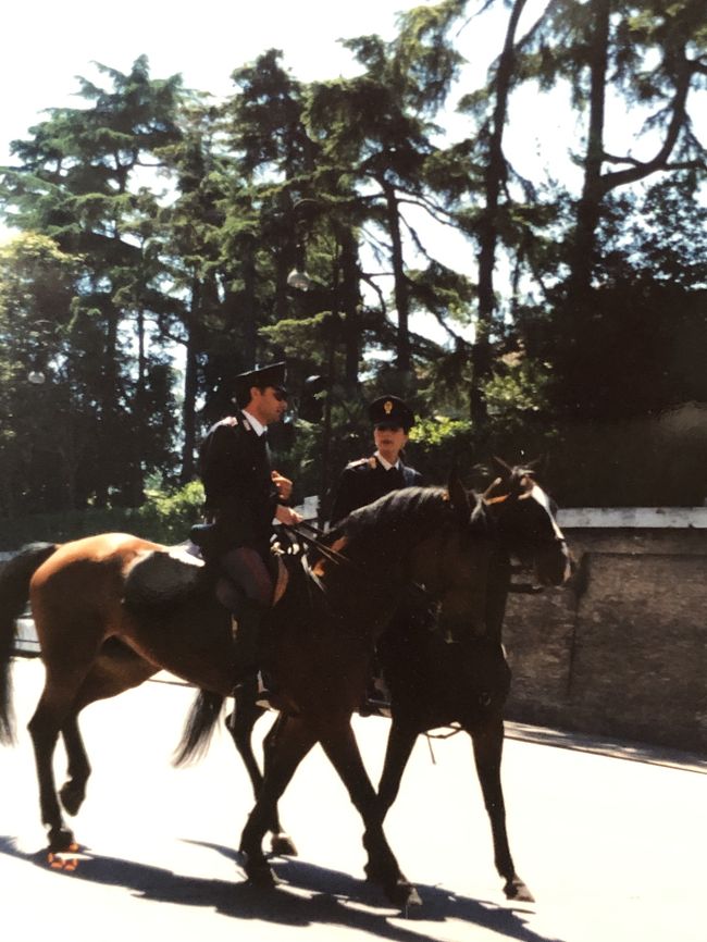 騎乗のお巡りさん