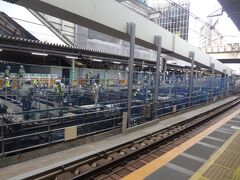 工事中の埼京線ホーム