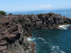 城ヶ崎海岸つり橋「門脇吊り橋」から見た景色