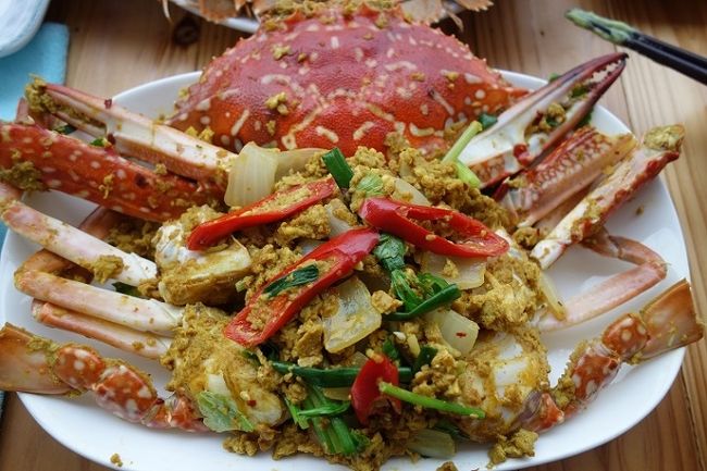 色も豪華なプーパッポンカリー◎◎