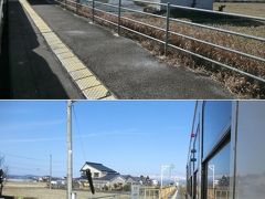 9:53
堂島に停車。
待合室があるだけの小さな無人駅です。
昭和9年、競合する路線バスに対抗する為に開業しました。
この駅は、一部の普通列車しか停まりません。