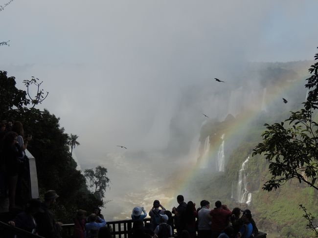 6月12日（水）【イグアスの滝】（ブラジル側）<br />滝の飛沫が雲のように湧き上がっています。