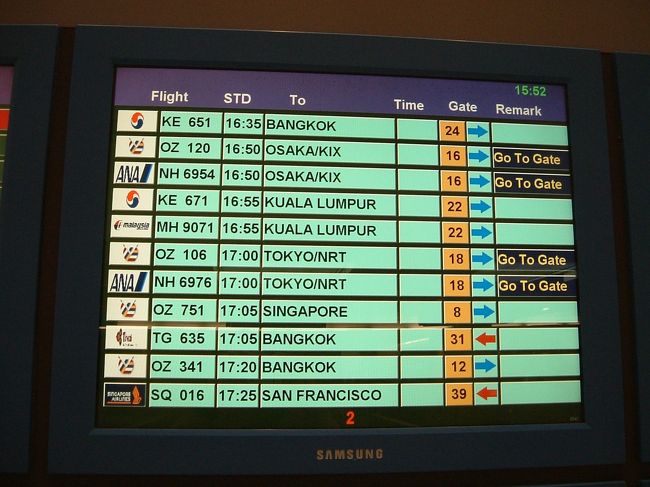 帰国便はANA<br />行きに　成田空港で　両替<br />所持金　ほとんど　無くなり<br />人に連れて行かれた　旅<br />主体性無く　行った場所も　あまり　記憶無し<br />