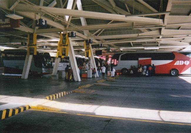 実はベラクルスも昔過ぎてあまりよく覚えていないのだが、一番よかったのが、近くのハラパという町の考古学博物館。これは確かハラパのバスターミナル。