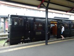 14:54　吉松駅に到着　はやとの風は、ここで終点です