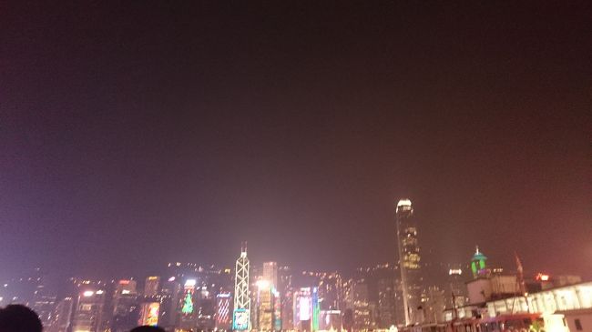 香港島の夜景も堪能しました。
