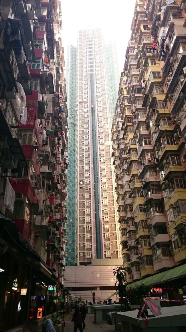 振り返るとこんな感じで別の高層マンションも見えます。<br />真ん中の緑のところ(排気口でしょうか)が撮影ポイントだったようです。