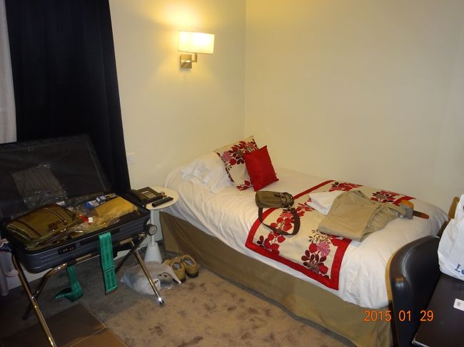 宿泊したホテルのベッドの様子