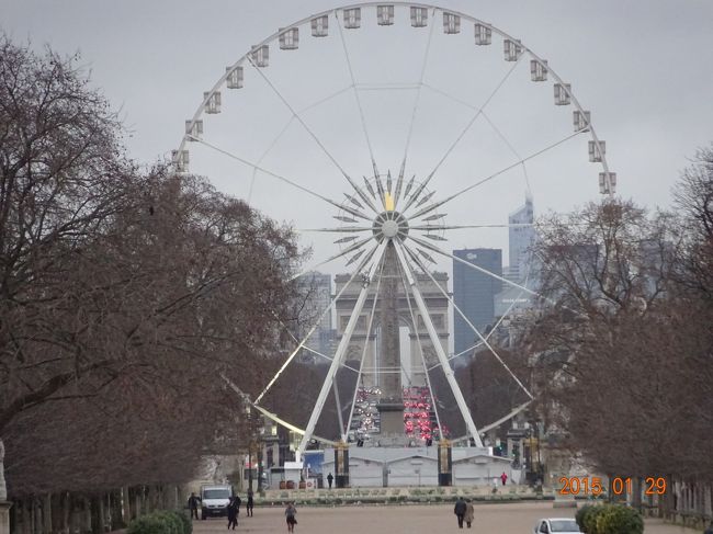 庭園内の観覧車