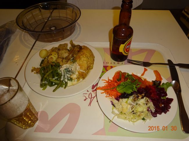 三越デパートでの夕食