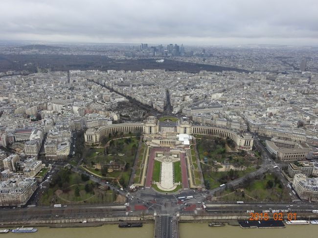 エッフェル塔の上からの眺め