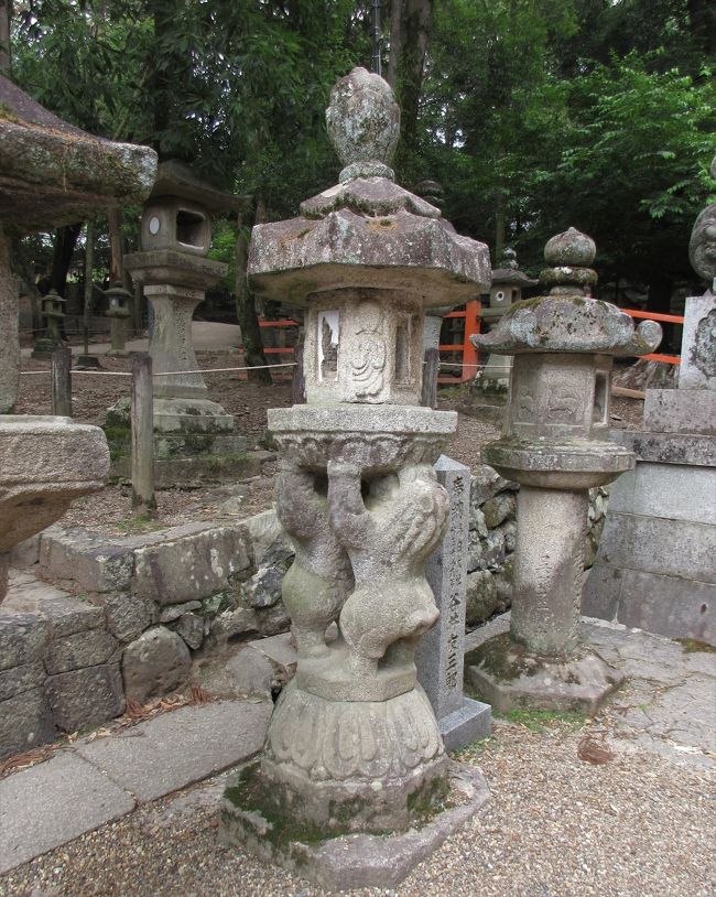 参道の燈籠。<br />ちょっとデザインが変わっているので撮影。