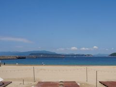 駅まで送ってもらいます。
海水浴場もあるのですね。