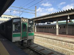 大石田駅からは電車で山形駅へ向かいます。