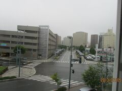 宿泊した帯広のホテルから駅前の様子を撮影