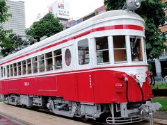 では、ちょっと早いけど、帰るため岐阜駅に戻ってきました。

かわいい電車を発見！
2005年まで実際に走っていたモ510形513号車
廃線になってしまったなんてもったいない。