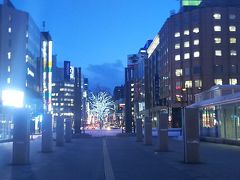 札幌駅前通りのイルミネーションも素敵です。
