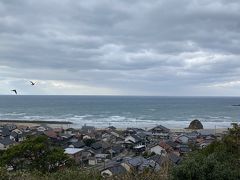 稲佐の浜に着きました。出雲大社から20分くらい歩きます。