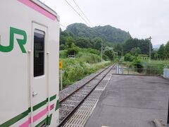 そして、終点の大前駅に到着。
吾妻線には何度も乗っているが、大前駅まで来たのは初めてだ。
１日５往復しか列車が来ないし、用が無いからなのだが。