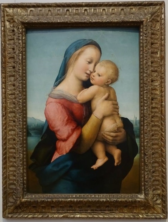 売る大公の聖母　ラファエロ・サンツィオ　複製画　額入り　サイズ 84.4 x 55.9cm 人物画