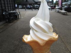 下山後は駐車場の近くのソフトクリーム屋さんでソフトクリームを食べて満足しました。
公共交通機関だとなかなか行くのが大変そうな場所だったので車で観光して正解でした。